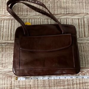 Vintage 1970’s Rite clutch Style Handbag in Rich Brown